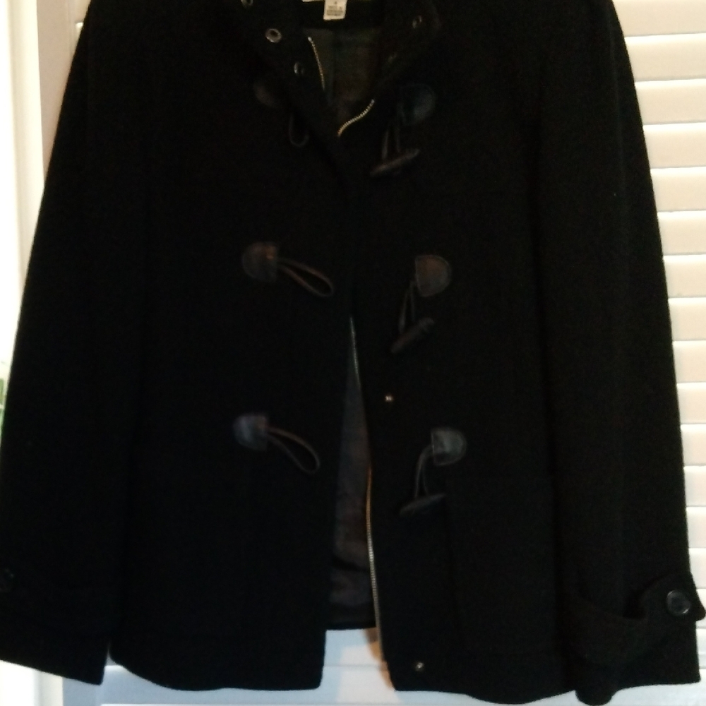 Talbots Women's s Classic Black Coat
